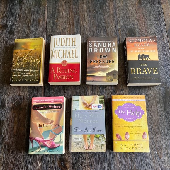 Other - 7 Fiction Books Judith Michael Sandra Brown Nicholas Evans Janice Graham +